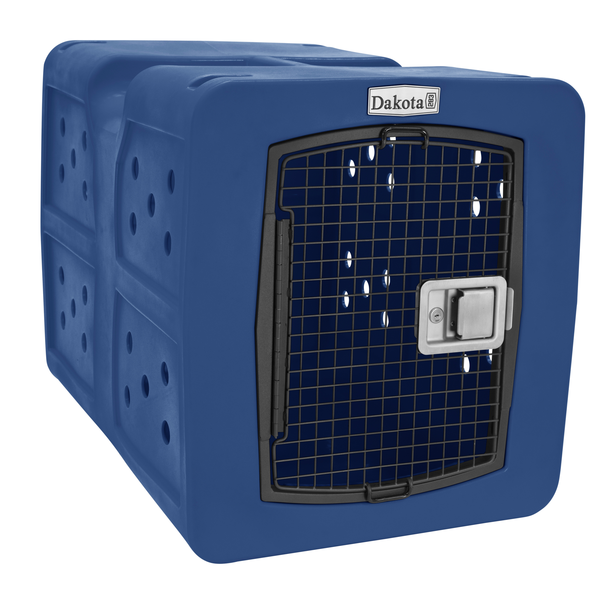 Dakota 283 G3 Framed Door Kennel — Large, Blue, Model# D2-G3LRG-SGN-BLUE